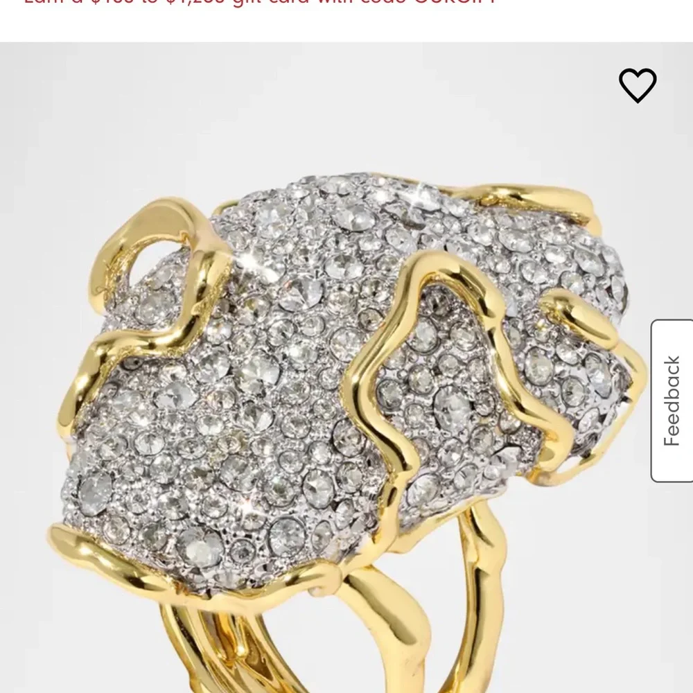 Alexis Bittar Solanales Large Crystal Pave Geode Ring
